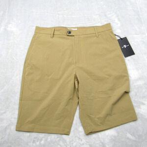 7 For All Mankind Shorts Premium Womens Bermuda Tan Size 29 NWT New